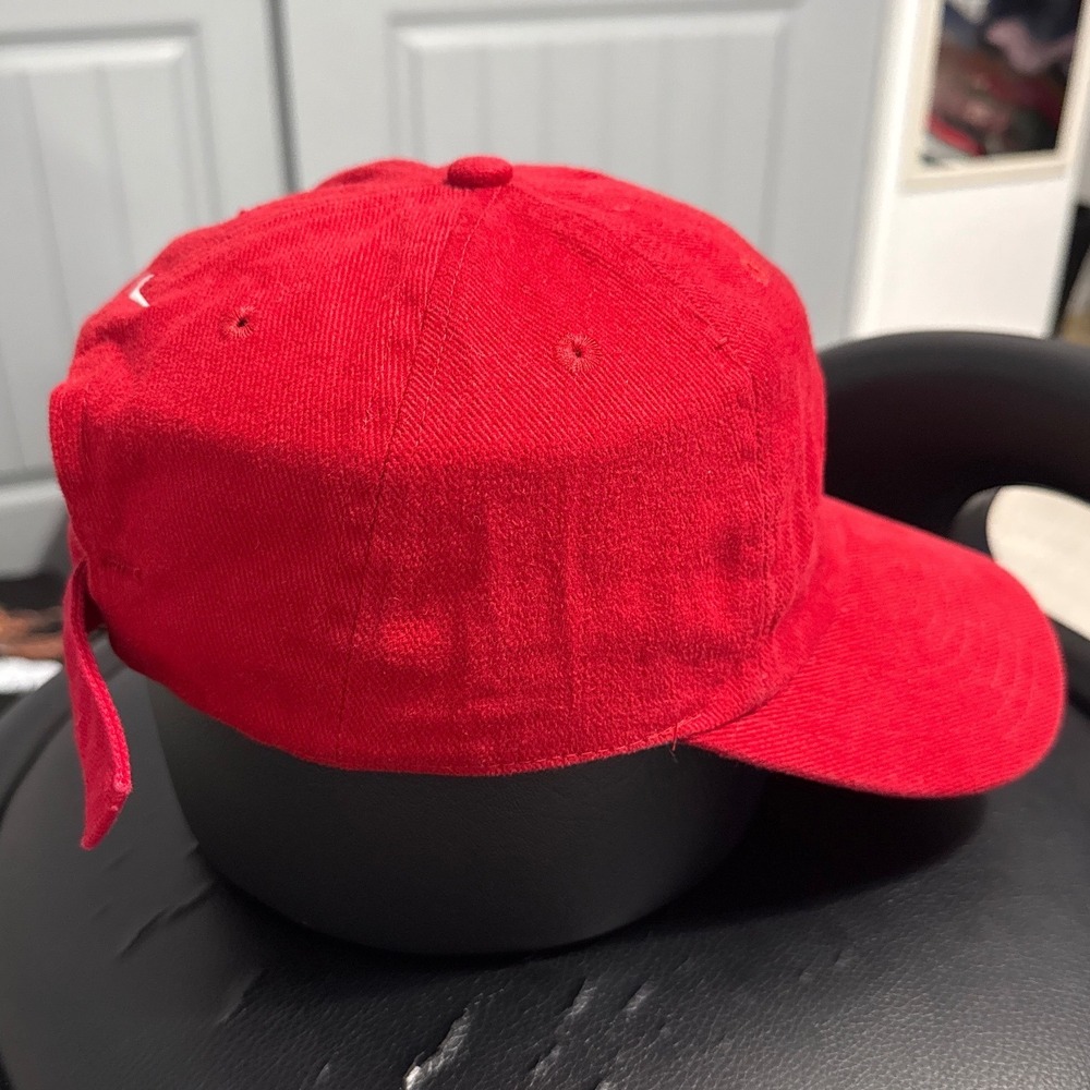 vintage red Nike USA cap featuring classic cursive script embroidery - OS - Picture 4 of 9